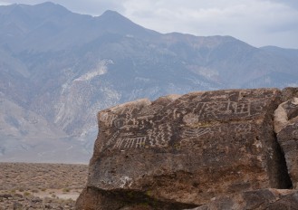 Petroglyphs in Owen's Valley