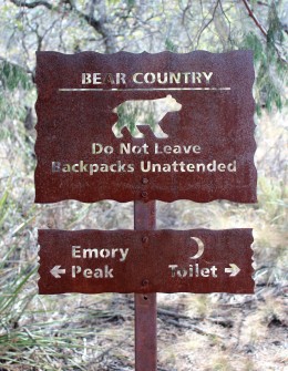 Big Bend does a great job with bear protection