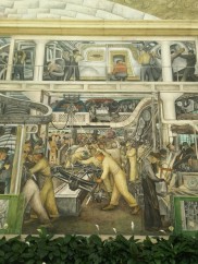 Diego Rivera frescoes - fascinating to learn he was creating these murals around the same time that Orozco was working on the murals at Dartmouth